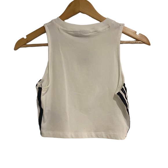 (Sold)Adidas Originals Crop Top, White & Black, Womens XS Sleeveless - Picture 7 of 7
